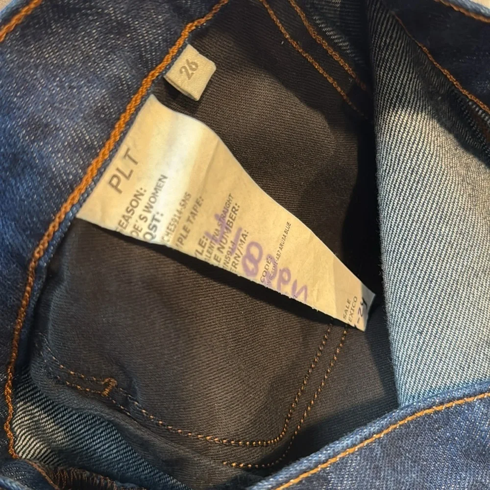 Favorite Daughter Valentina High Rise Straight Cuffed Jeans Manchester Denim 26 - Picture 6 of 6